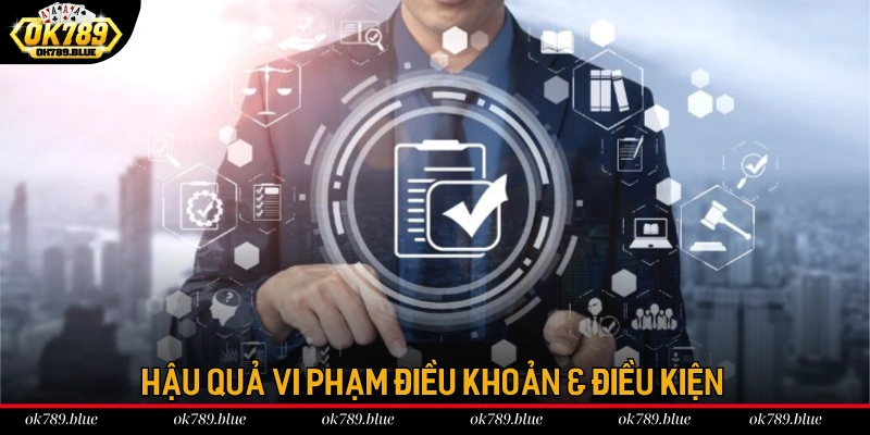 Hậu quả người chơi phải chịu khi vi phạm điều khoản điều kiện OK789 Hậu quả người chơi phải chịu khi vi phạm điều khoản điều kiện OK789