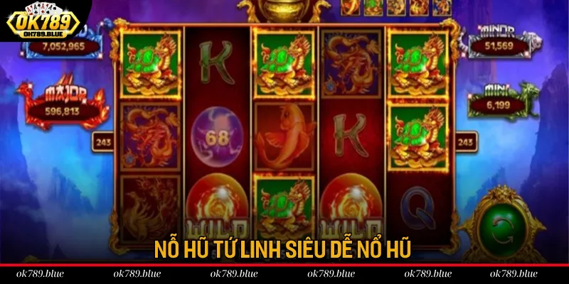 Trò chơi Kho báu tứ tượng siêu hot tại OK789