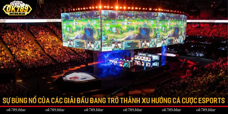 Sự bùng nổ của các giải đấu đang trở thành xu hướng cá cược Esports